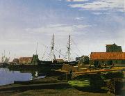 unknow artist View_of_Larsen_Square_near_Copenhagen_Harbor oil painting reproduction